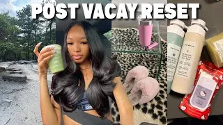 Thumbnail: POST VACATION RESET 🎧 | unpacking, hiking, cleaning, hair appt, errands