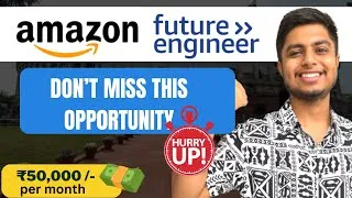 Thumbnail: Amazon Future Engineer | ₹50,000 per year scholarship | Apply Now