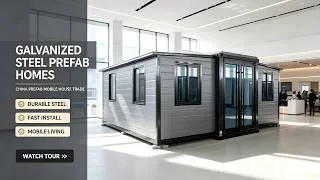 Thumbnail: 1204 Galvanized Steel Prefab Homes China Prefab Mobile House Trade