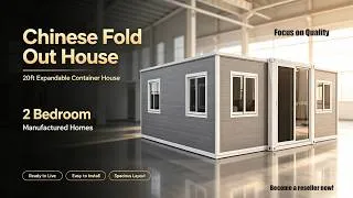 Thumbnail: Chinese Fold Out House 20ft Expandable Container House 2 Bedroom Manufactured Homes