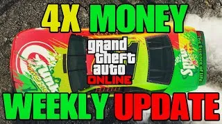 Thumbnail: GTA Online 4X MONEY Weekly Update! $2,000,000 Bonus! Free Car! Sprunk Vs Ecola!