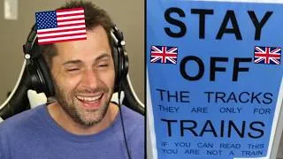 Thumbnail: American Reacts to Signs That Prove British Humour is On Another Level