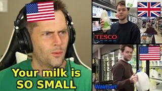 Thumbnail: American Reacts to UK vs. USA Grocery Store