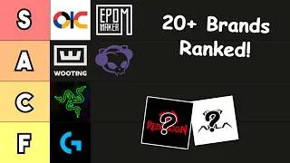 Thumbnail: Keyboard Brand Tier List 2026