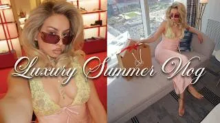 Thumbnail: LUXURY SUMMER VLOG 🌸 $1000 SEPHORA HAUL, YSL & LOUBOUTIN SHOPPING, FOUNTAINEBLEU, NYC GRWM!