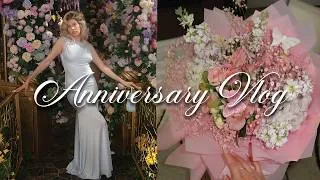 Thumbnail: ANNIVERSARY VLOG 🤍 WEDDING DAY, CHRISTIAN LOUBOUTIN UNBOXING, SHOPPING, TAO DINNER, NYC SUITE TOUR!