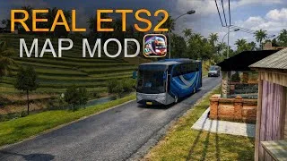 Thumbnail: Real ETS2 Map Mod For Bus Simulator Indonesia | Euro Truck Simulator Map in BUSSID