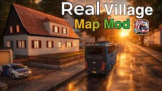 Thumbnail: 🔥 Real Village Map Mod BUSSID 2026 | Full Review & Realistic Village Driving