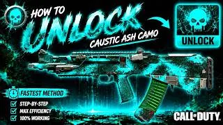 Thumbnail: HOW TO UNLOCK CAUSTIC ASH CAMO FAST! | Tier 1 Cursed Pack-A-Punch Camo (BO7 Zombies)