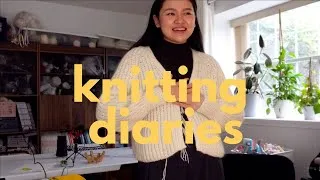 Thumbnail: knitting diaries | week in my life,  finishing and frogging wips
