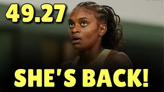 Thumbnail: Nickisha Pryce stormed to Season's Best of 49.27s to win women's 400m at the Grand Prix Brescia!