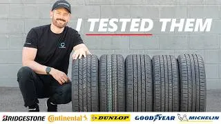 Thumbnail: The BEST 80,000 Mile All-Season Tire? Bridgestone vs Conti vs Dunlop vs Goodyear vs Michelin