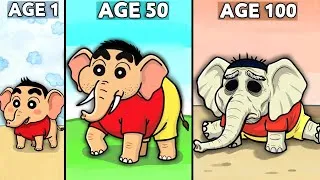 Thumbnail: Shinchan Age 1 - 100 Elephant 😱