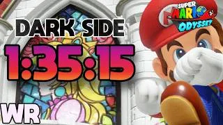Thumbnail: [WR] Super Mario Odyssey Dark Side Speedrun in 1:35:15 (WITH FOGLESS CAP2)