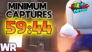 Thumbnail: [WR] Super Mario Odyssey Minimum Captures [13] Speedrun in 59:44.983 [1P] (FIRST EVER SUB 1)