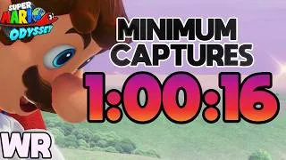 Thumbnail: [WR] Super Mario Odyssey Minimum Captures [13] Speedrun in 1:00:16 [1P]
