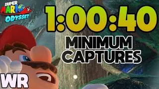 Thumbnail: [WR] Super Mario Odyssey Minimum Captures [13] Speedrun in 1:00:40 [1P]