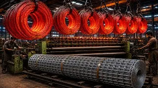 Thumbnail: Amazing Iron Wire Mesh Production | Heavy Steel Wire Manufacturing Process