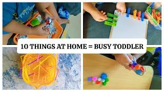 Thumbnail: 10 Screen-Free Toddler Activities Using Household Items | Low-Prep & Easy Fine Motor Activities