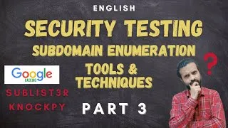 Thumbnail: Security Testing : Subdomain Enumeration - Tools & Techniques
