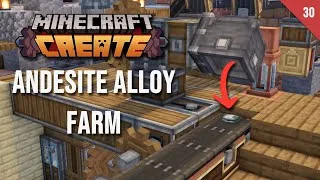 Thumbnail: How to Build an Aesthetic Andesite Alloy Farm using the Create Mod! - Day 30
