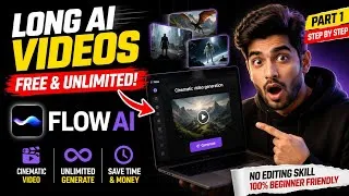 Thumbnail: Make Long AI Videos FREE 🔥 | Consistent Character, Voice & Cinematic AI Video Tutorial Part 1