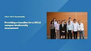 Thumbnail: Providing a baseline for a UCLA campus biodiversity assessment