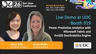 Thumbnail: Power Predictive Analytics with MS Fabric and ArcGIS | UDC Demos at Esri UC 2026