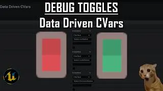 Thumbnail: UE5 Tips & Tricks - Debug Toggles with Data Driven CVars