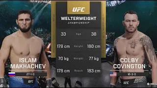 Thumbnail: Islam Makhachev vs Colby Covington - CPU vs CPU - UFC 6