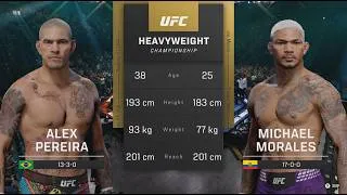 Thumbnail: Alex Pereira vs Michael Morales - CPU vs CPU - UFC 6