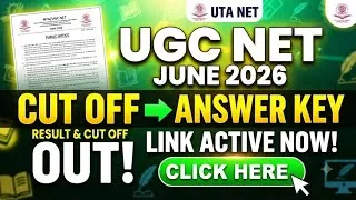 Thumbnail: UGC NET Cut Off 2026 Out | Ugc Net Subject wise & Category wise Cut Off June 2026 | Cut Off UGC NET