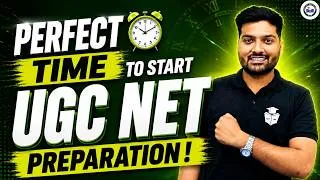 Thumbnail: Perfect Time to Start UGC NET Preparation | UGC NET Dec 2026 Preparation Strategy
