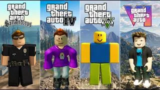 Thumbnail: I Put Roblox in Every GTA Game and Made Him Jump From the Highest Mountain!