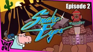 Thumbnail: Sunset Snake Eyes - Sly Cooper Animated Parody🐶🎲 | Uh-Oh! Cartoons (Loud Sounds & Flashing Lights)