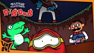 Thumbnail: Dig Dug Animated Parody🎃🔪 | Uh-Oh! Cartoons Halloween Special