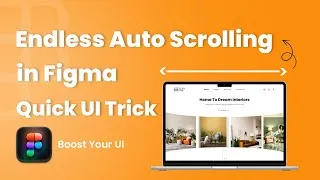 Thumbnail: Create Endless Auto-Scrolling UI in Figma | Smooth, Looping Animation UI Tutorial