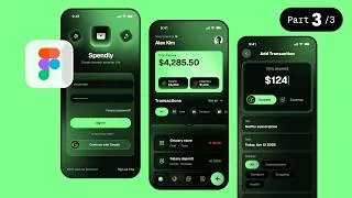 Thumbnail: Finance App Design in Figma Part 3 | UI/UX Design Tutorial