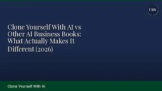 Thumbnail: Clone Yourself With AI vs Other AI Business Books: What Actually Makes It Different (2026)
