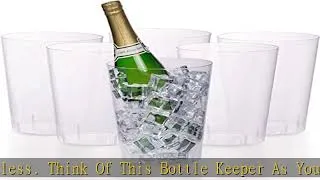 Thumbnail: Exquisite 6 Pack of 96 Ounce Disposable Clear Plastic Ice Bucket for Parties - Good As One Large Ch