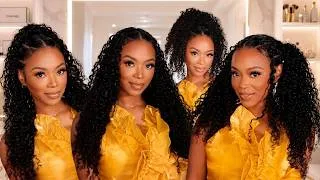 Thumbnail: How To Do Boho Braids On THIN Low Density Hair The Safe Way! Burmese Curly Crochet YWigs