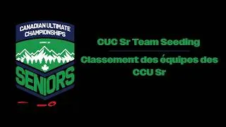 Thumbnail: CUC Senior Team Seeding / Classement des CCU Seniors et tirage au sort des poules