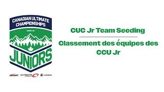 Thumbnail: CUC Jr Team Seeding / Classement des CCU Juniors et tirage au sort des poules