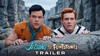 Thumbnail: The Jetsons Meet the Flintstones Live action (2027) | Jim Carrey, Matt Damon | Concept Trailer