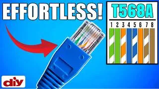 Thumbnail: Wiring up ETHERNET plugs the EASY way | T568A Termination in 4 Minutes