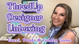 Thumbnail: UNBOXING ThredUp Designer DIY Rescue Box - Gucci, Prada and Golden Goose