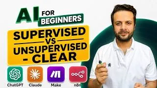 Thumbnail: 3 Types of Machine Learning Explained for Beginners- AI Concepts Series (Urdu)