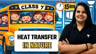 Thumbnail: Heat Transfer in Nature 🔥 | Conduction, Convection & Radiation | Class 7 Science | New NCERT