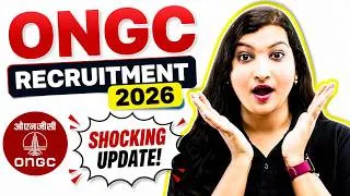 Thumbnail: ONGC Recruitment 2026 | Important Update | Vacancies Announced | Short Notification Out