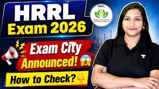 Thumbnail: HPCL HRRL Recruitment 2026 | Exam City Announced | Admit Card | Ketika Shah Ma'am